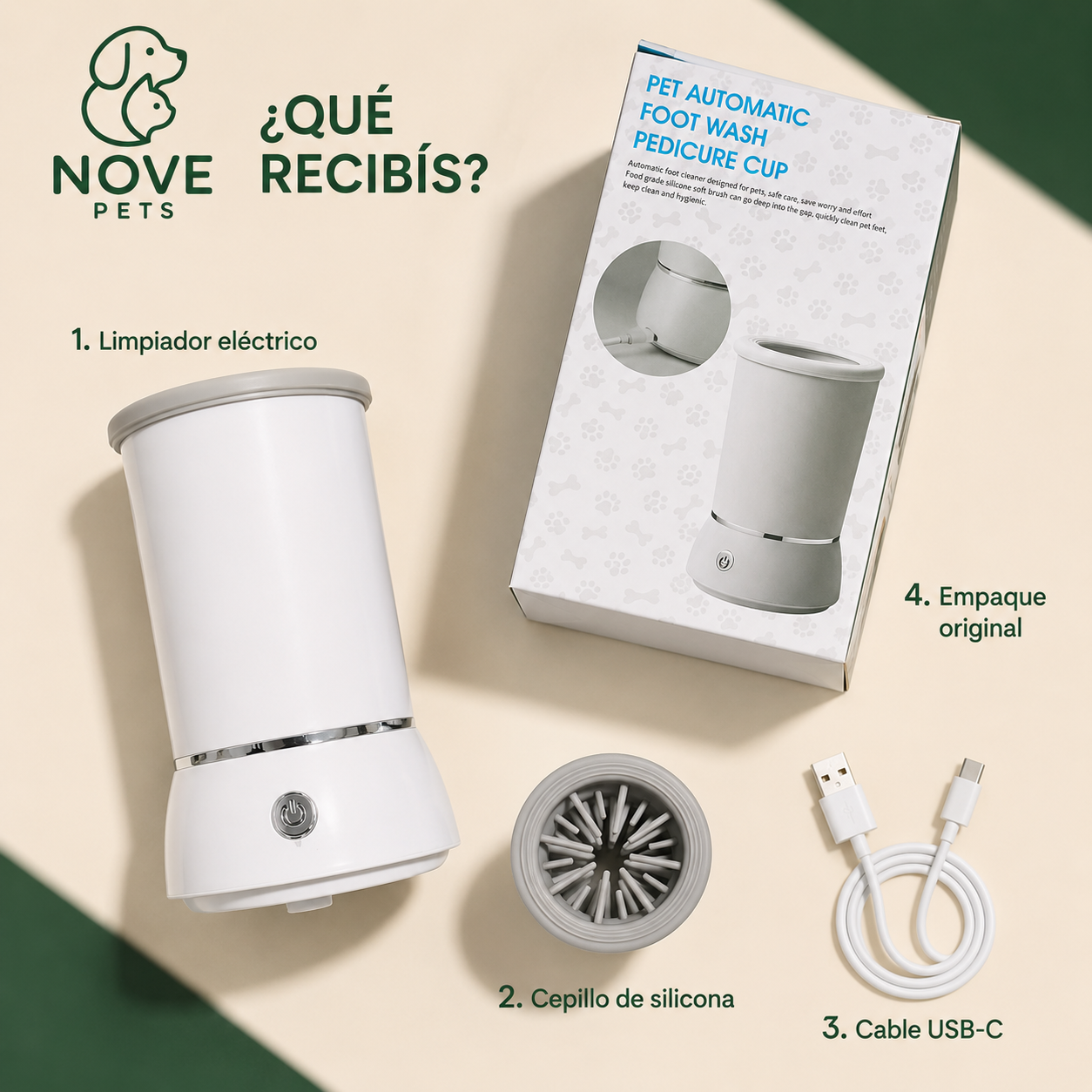 Limpiador Eléctrico de Patitas NOVE PETS™